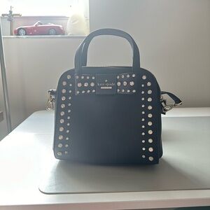 Kate Spare black stuffed bow purse